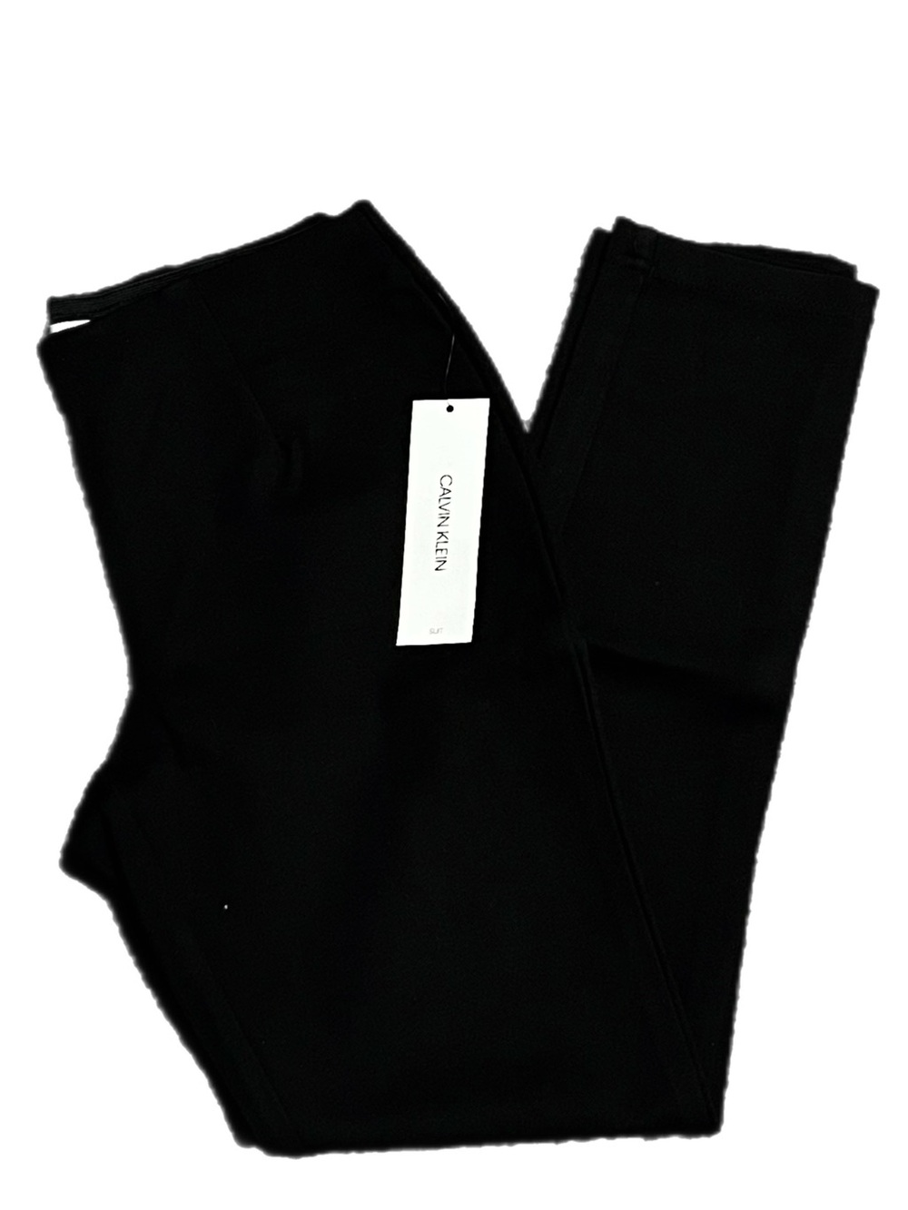 NWT Calvin Klein Black Ribbed Waistband Pants